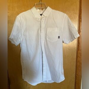 Vans White Casual Button Down Shirt